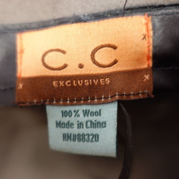 CC Exclusive Hats Women Wool Crushable Felt Cloche Floral Designer Elegant Brown - Picture 2 of 9